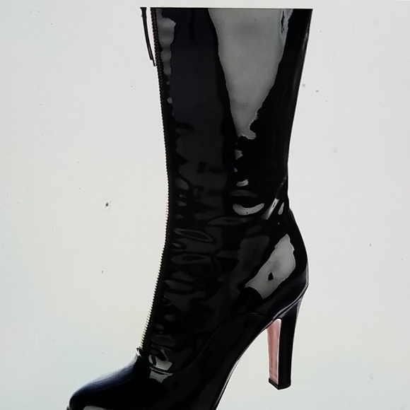 valentino patent leather boots